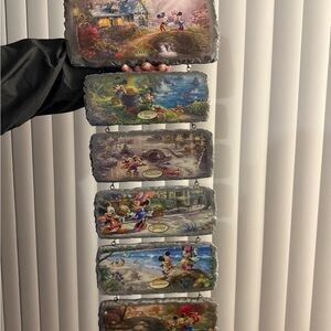 The Bradford Exchange Disney Mickey and Minnie Seasonal Wall Art Thomas Kinkade.